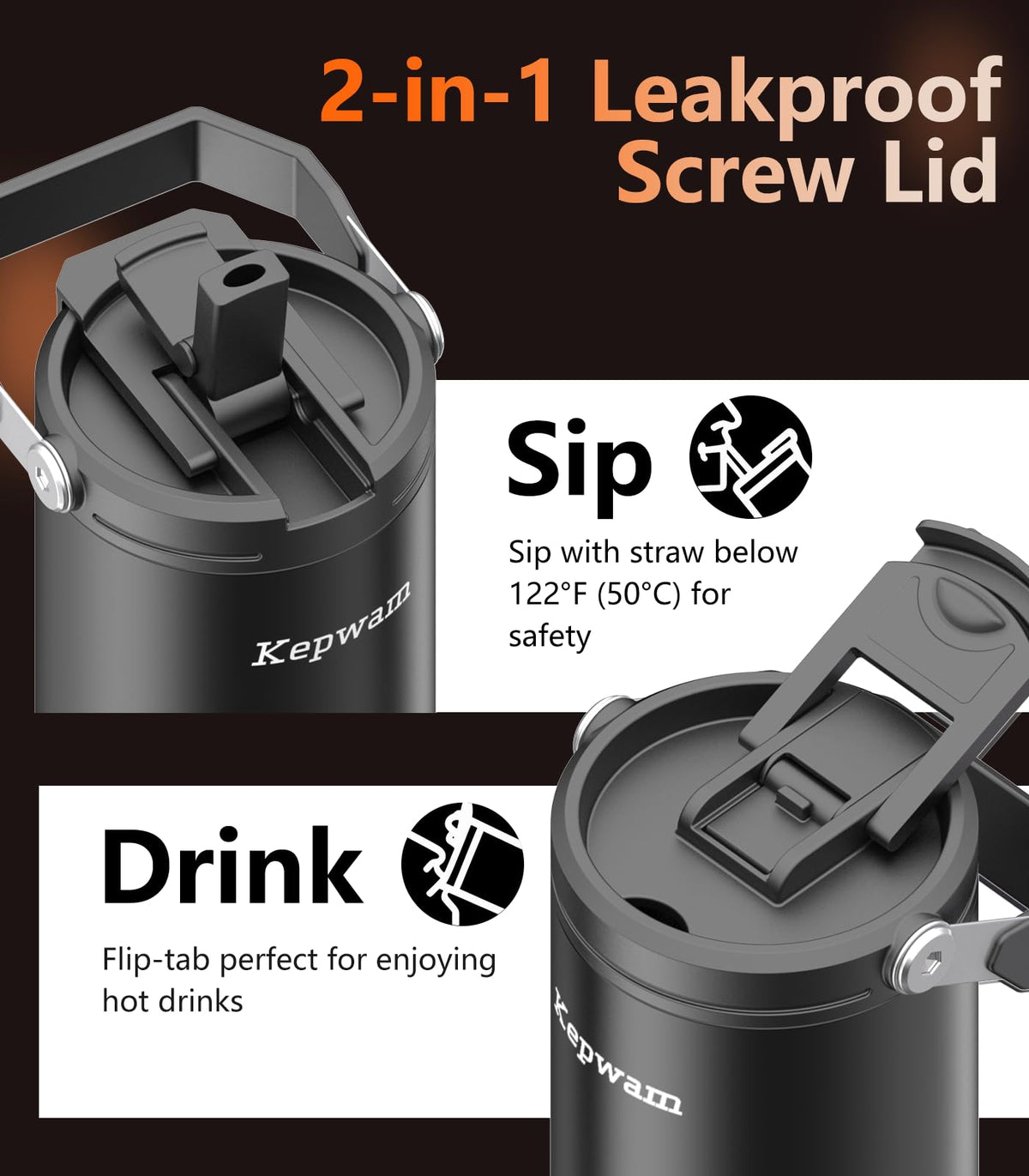 20oz Leak-Proof Self-Heating Travel Mug V3607