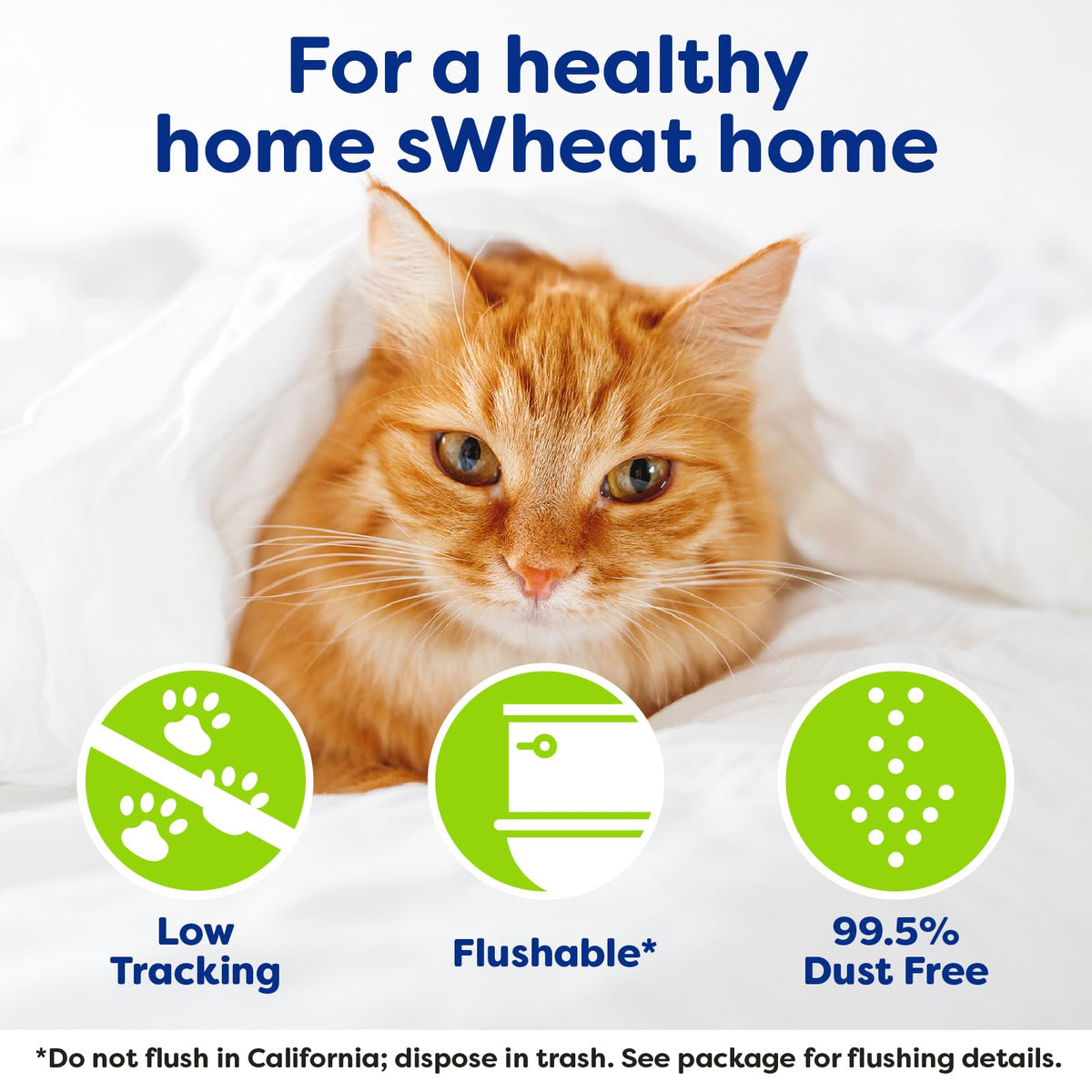 Natural Wheat Multi-Cat Litter, 25 Pound Bag G1582