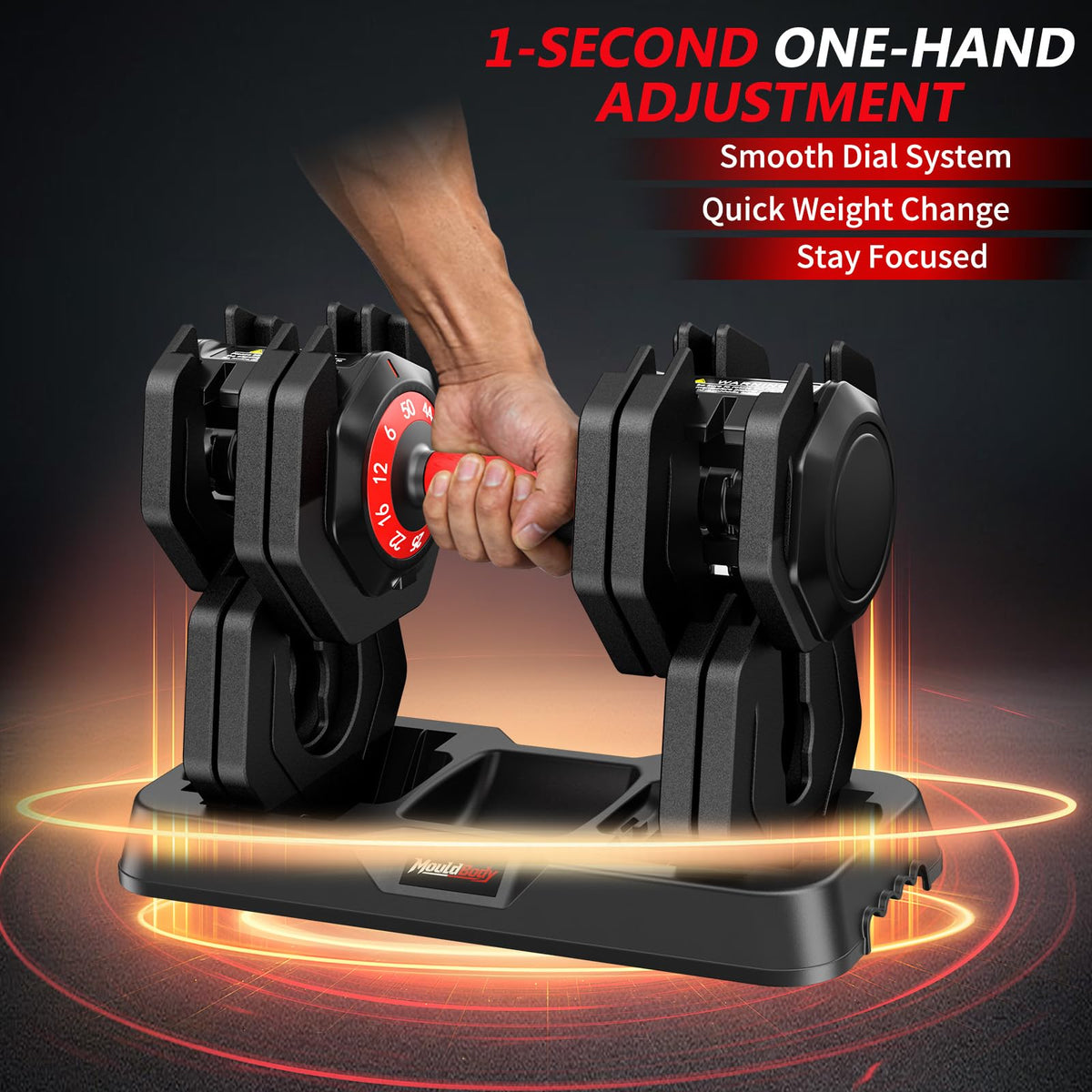 Adjustable Dumbbell Set 25 lb or 50 lb X947126