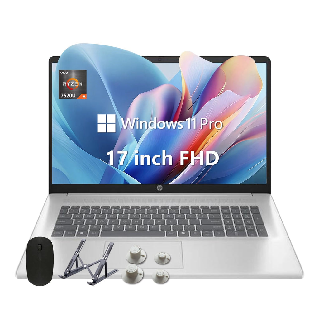17.3" FHD Laptop, 16GB RAM, 512GB SSD, AMD Ryzen 5, Windows 11 Home, Silver L87685