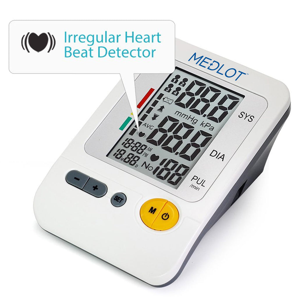 Blood Pressure Monitor Upper Arm Large Cuff 8.6-16.5” Digital BP Gauge 4 User 120 Readings Memory Large LCD Display I44618
