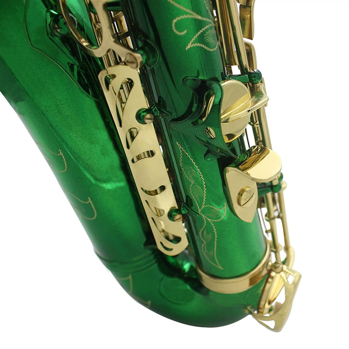 Green Brass Alto Saxophone Q30628