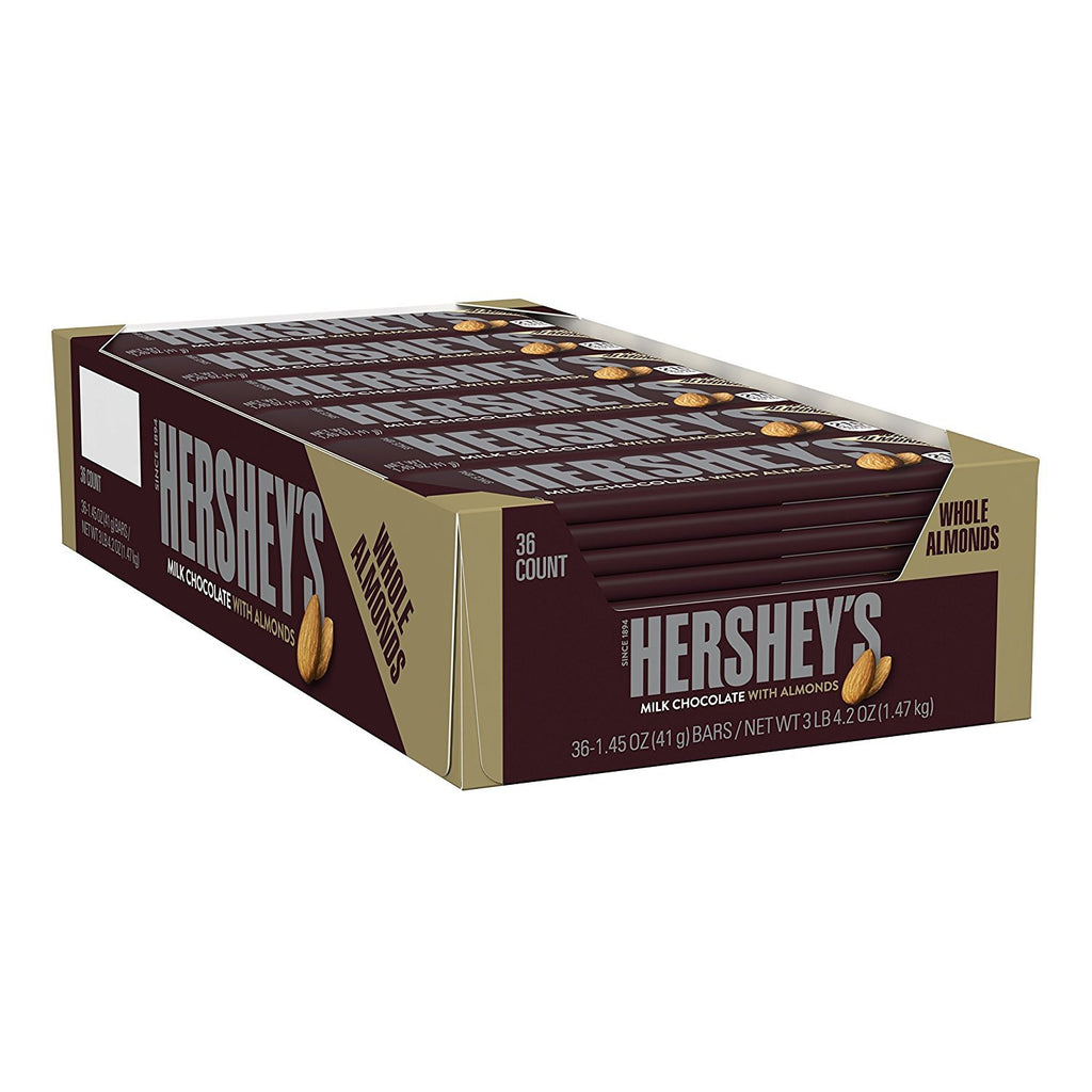 Chocolate Candy Bar with Almonds, 36 Count P886813