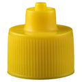 Yellow Luer Lock Bottle Cap 20-410 Bag of 100 R36933