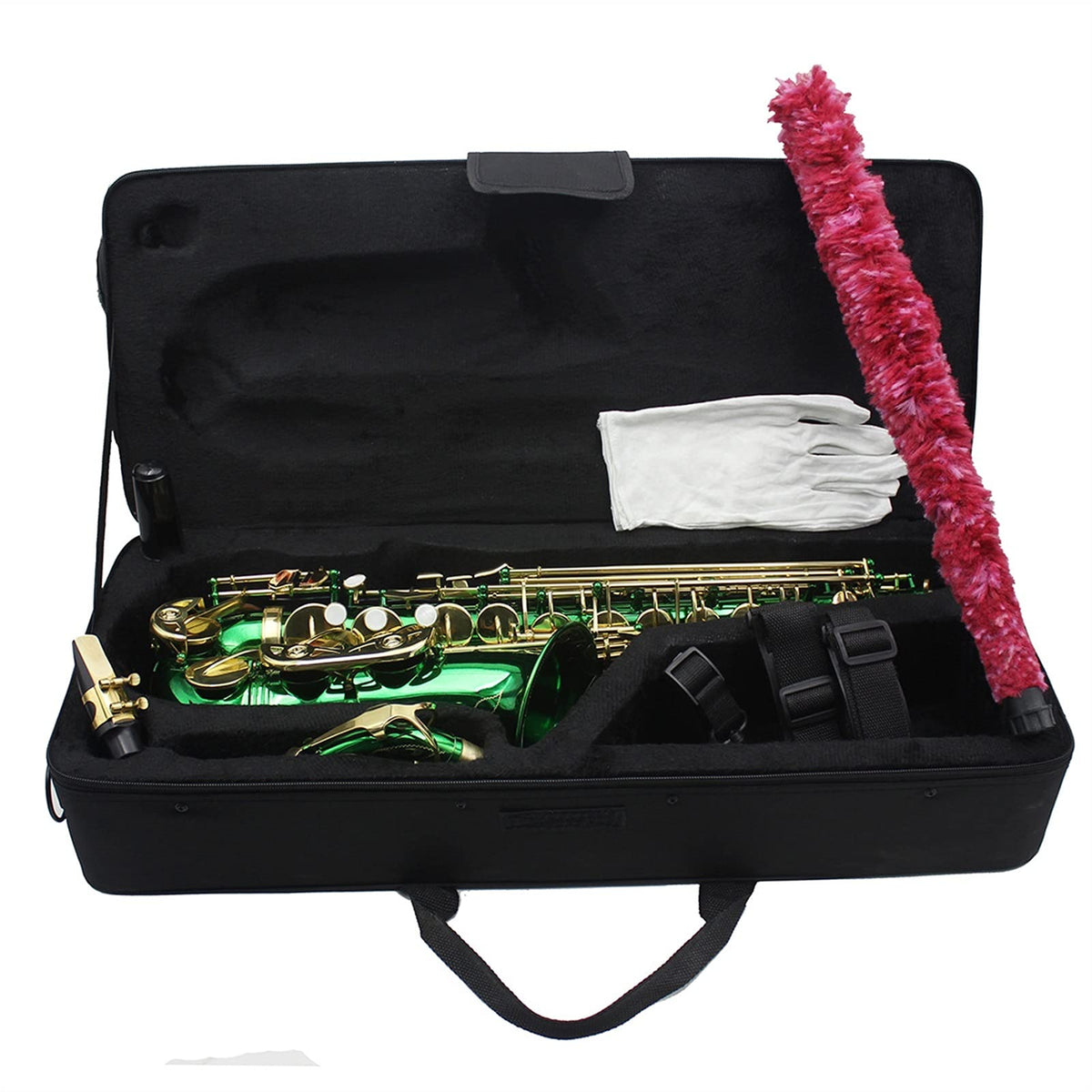 Green Brass Alto Saxophone Q30628