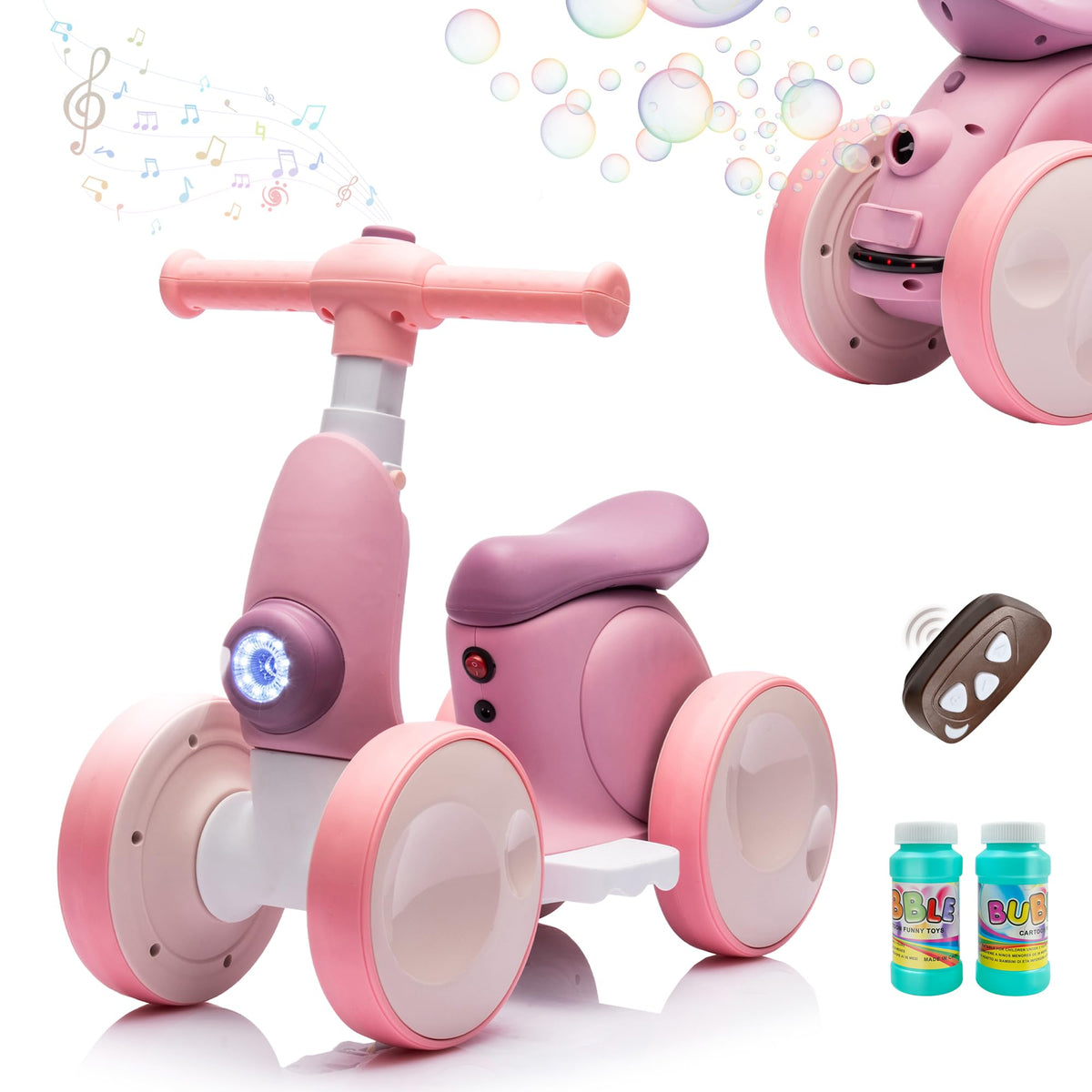 Electric Baby Balance Bike with Bubble Machine J34474