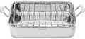 16-Inch Induction Compatible Stainless Steel Roasting Pan with Rack P23504