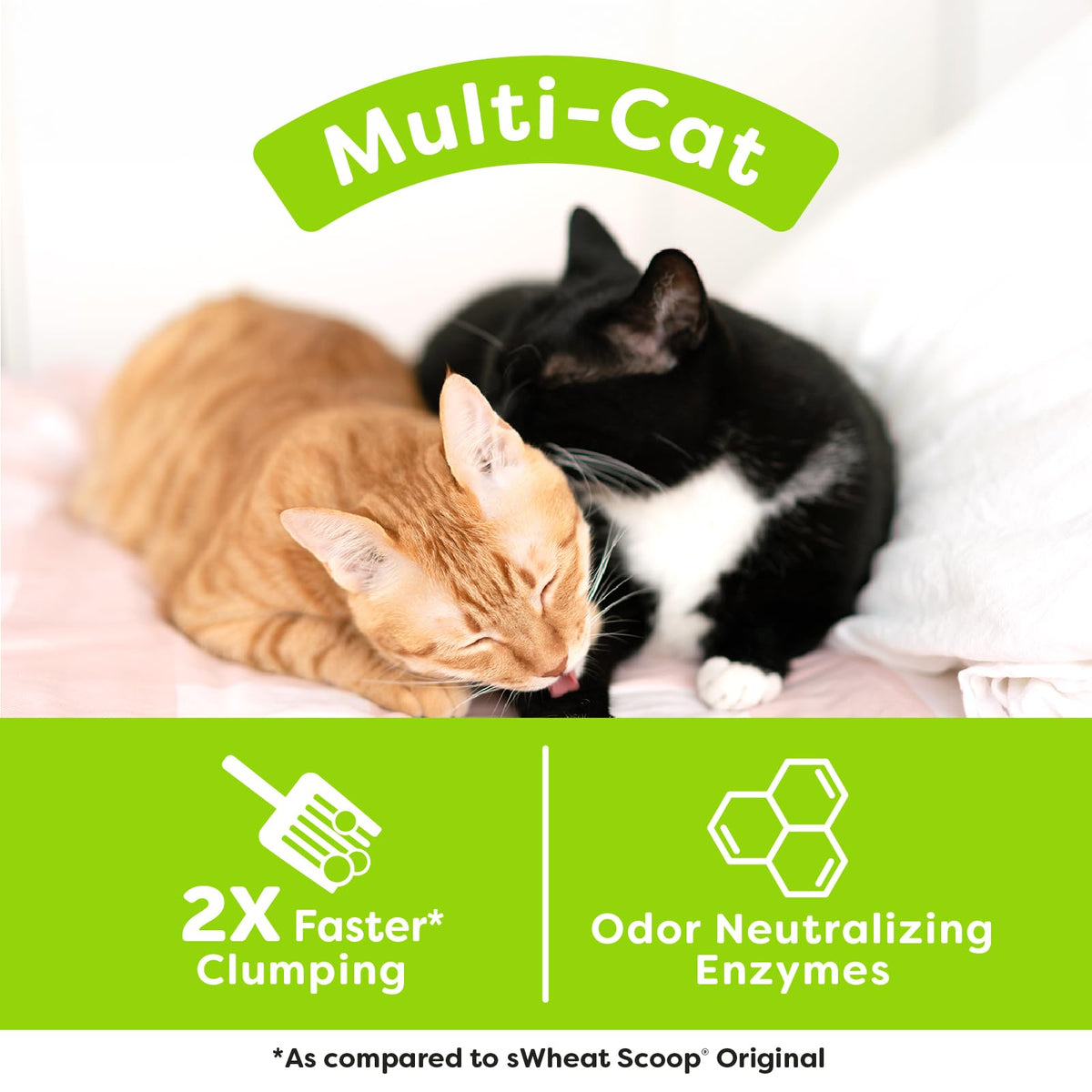 Natural Wheat Multi-Cat Litter, 25 Pound Bag G1582