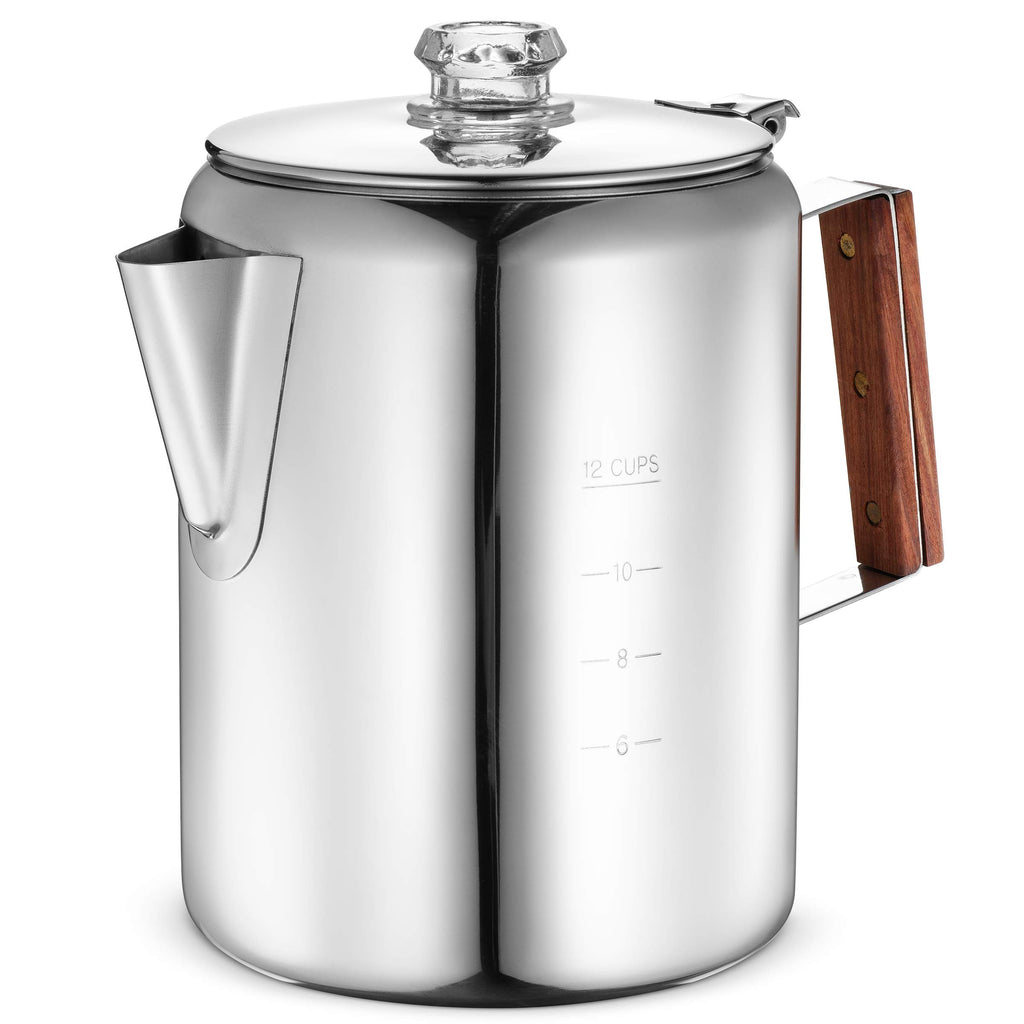 12 Cup Stainless Steel Percolator Coffee Maker Pot U101