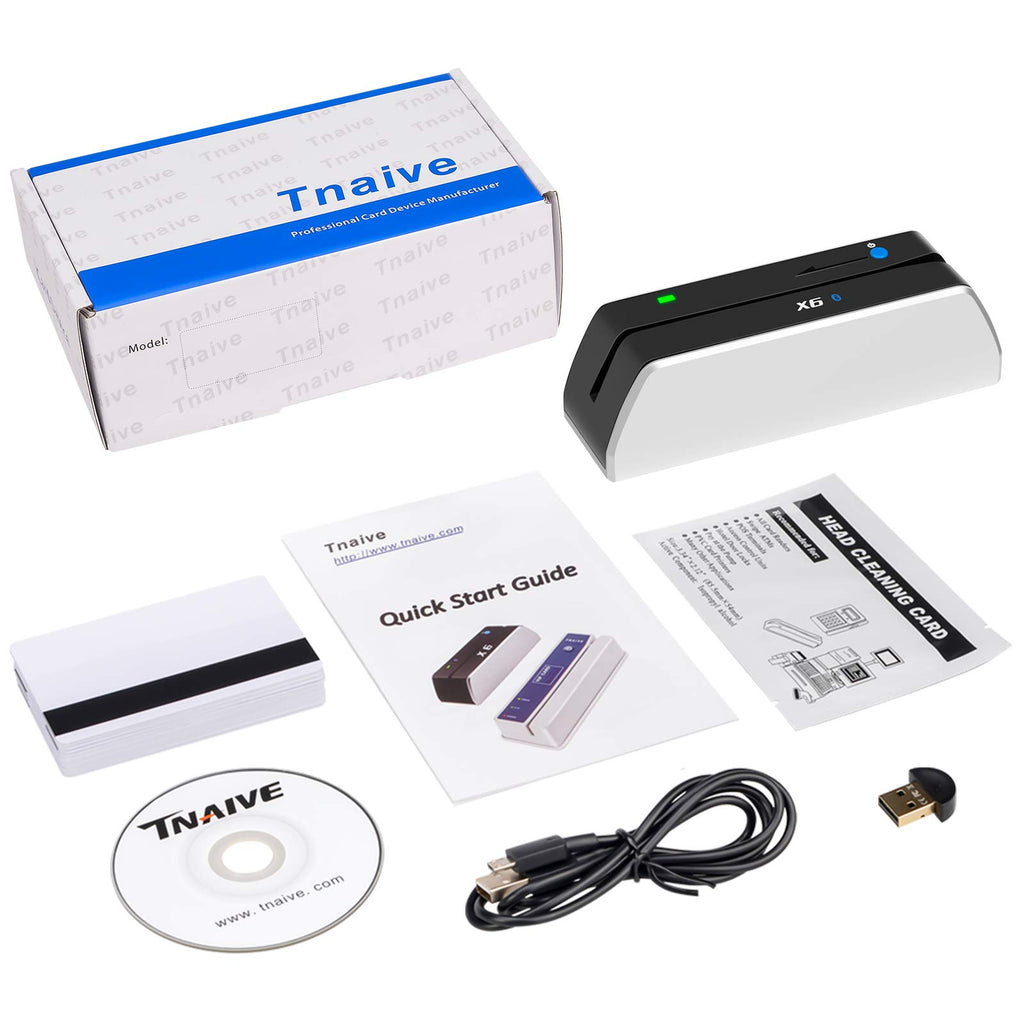Bluetooth Card Reader Writer USB 3 Tracks Swipe Encoder I27898