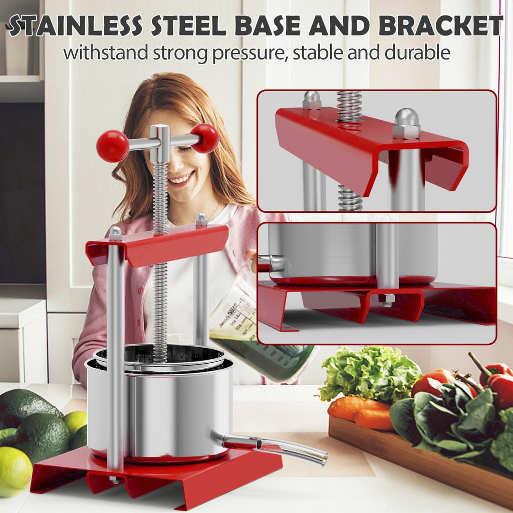 0.8 Gallon Stainless Steel Manual Press A9153