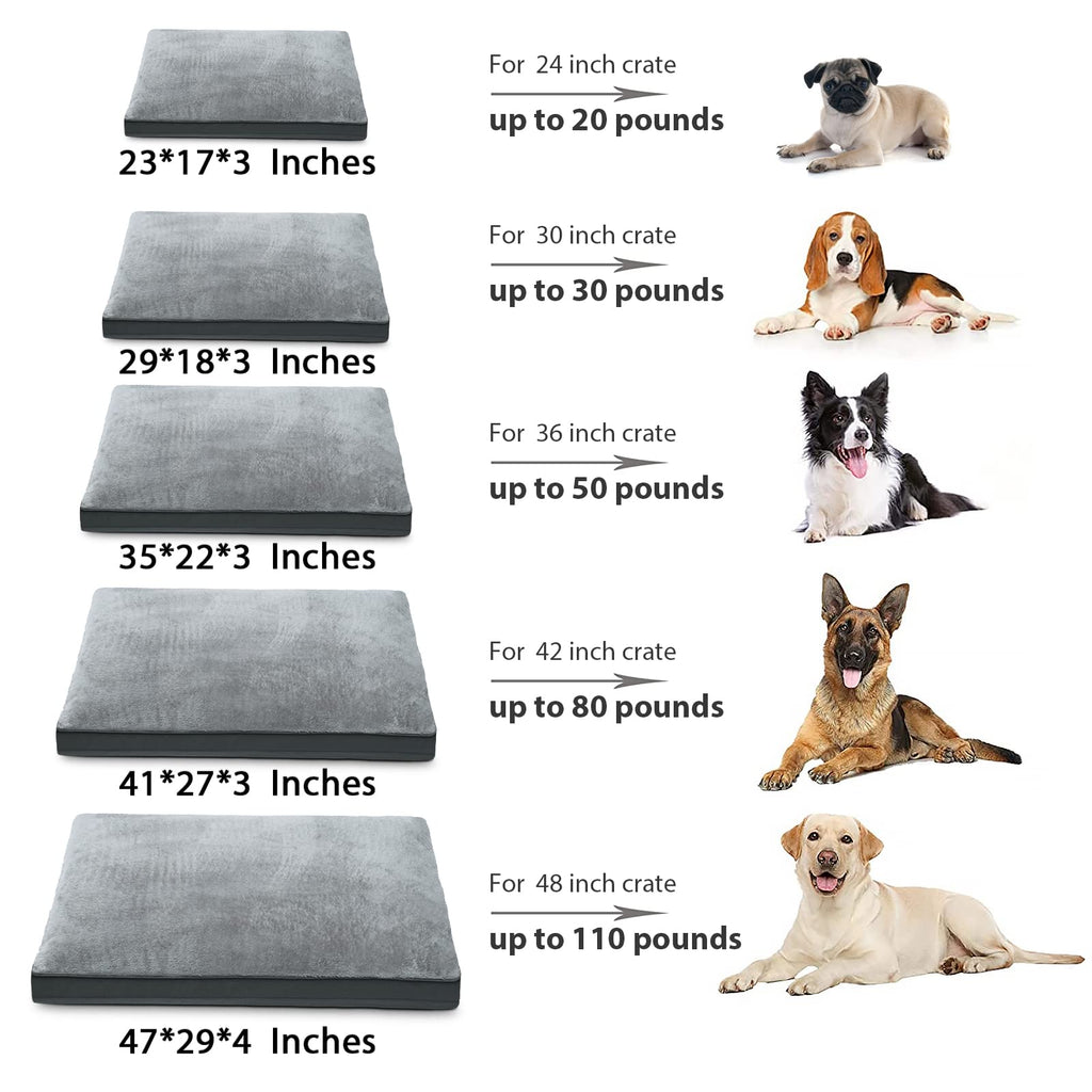 Large Plush Dog Bed with Washable Cover W3544