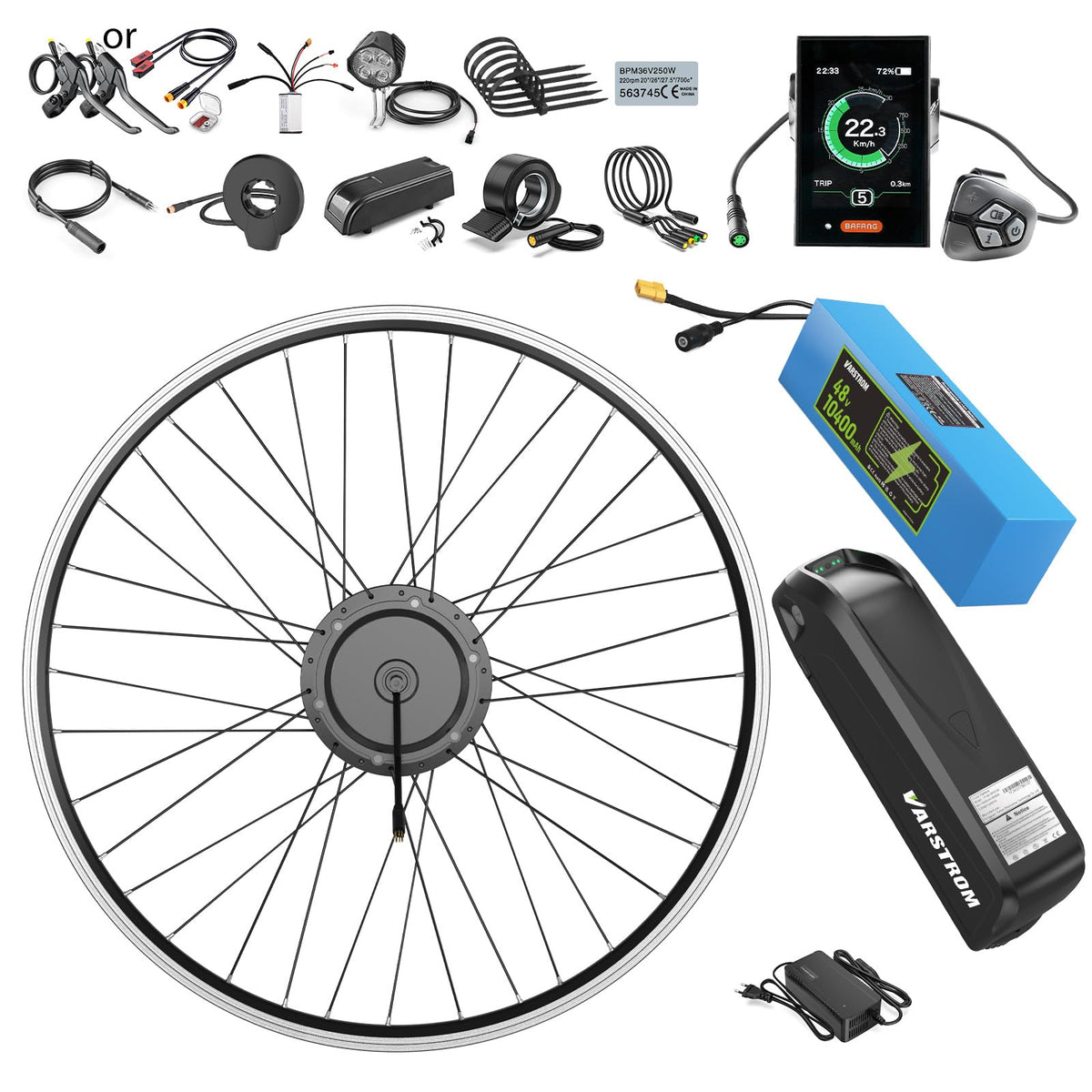 48V 500W Front Hub Motor Conversion Kit G12311