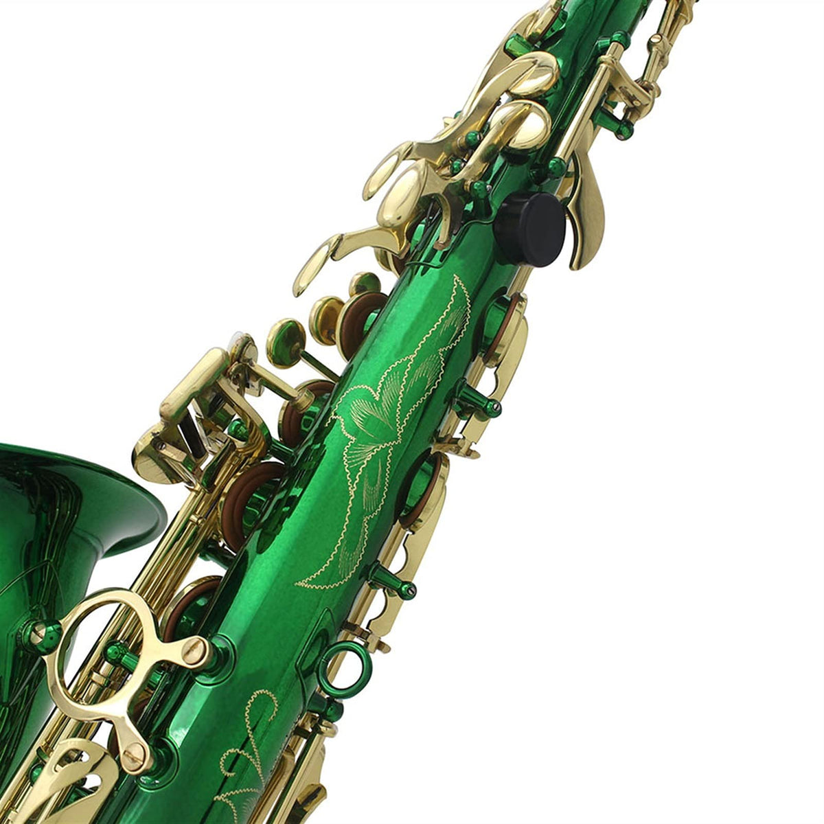 Green Brass Alto Saxophone Q30628