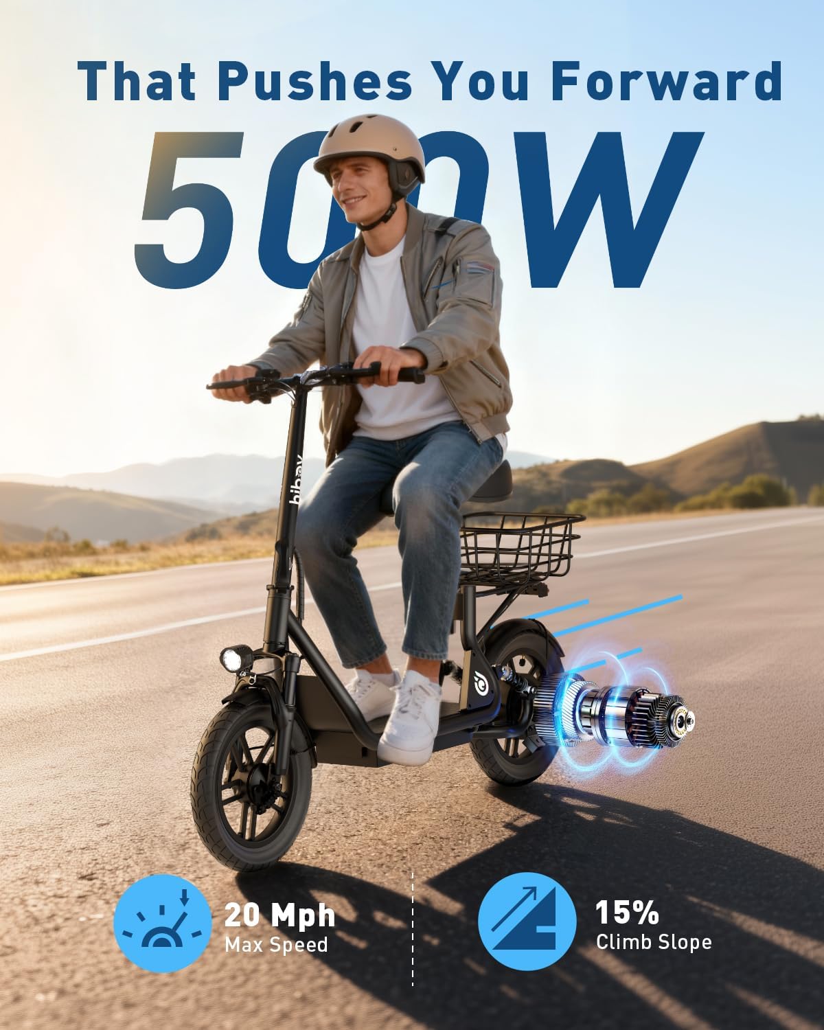 Electric Scooter with Seat V46300