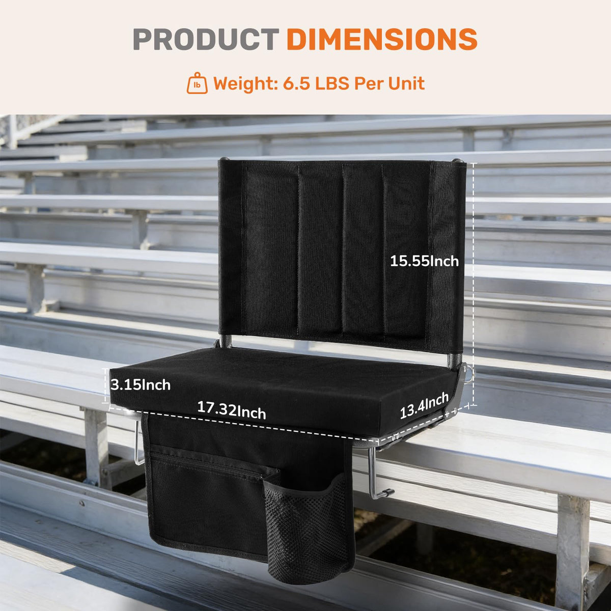 Padded Stadium Seats with Back Support C8287