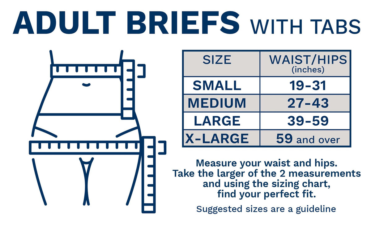 Large 15-Count Maximum Absorbency Adult Diaper Brief N222