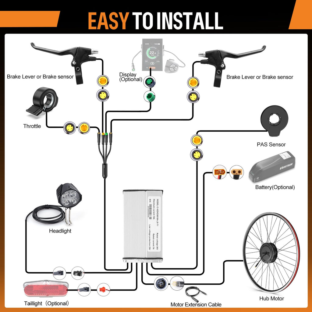 48V 500W Front Hub Motor Conversion Kit G12311