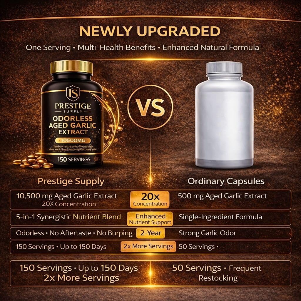 Aged Garlic Extract with Magnesium Chromium B1 & B9 300 Capsules G25122