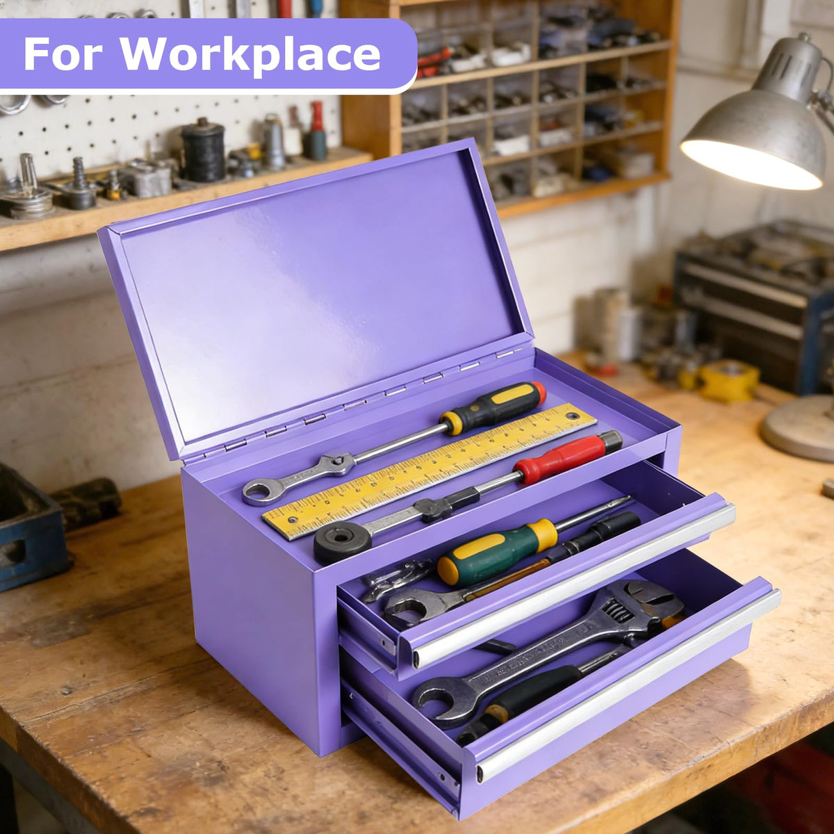 Mini Steel Tool Box with Drawers C84510