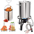 40QT Stainless Steel Stock Pot and Propane Burner L22830