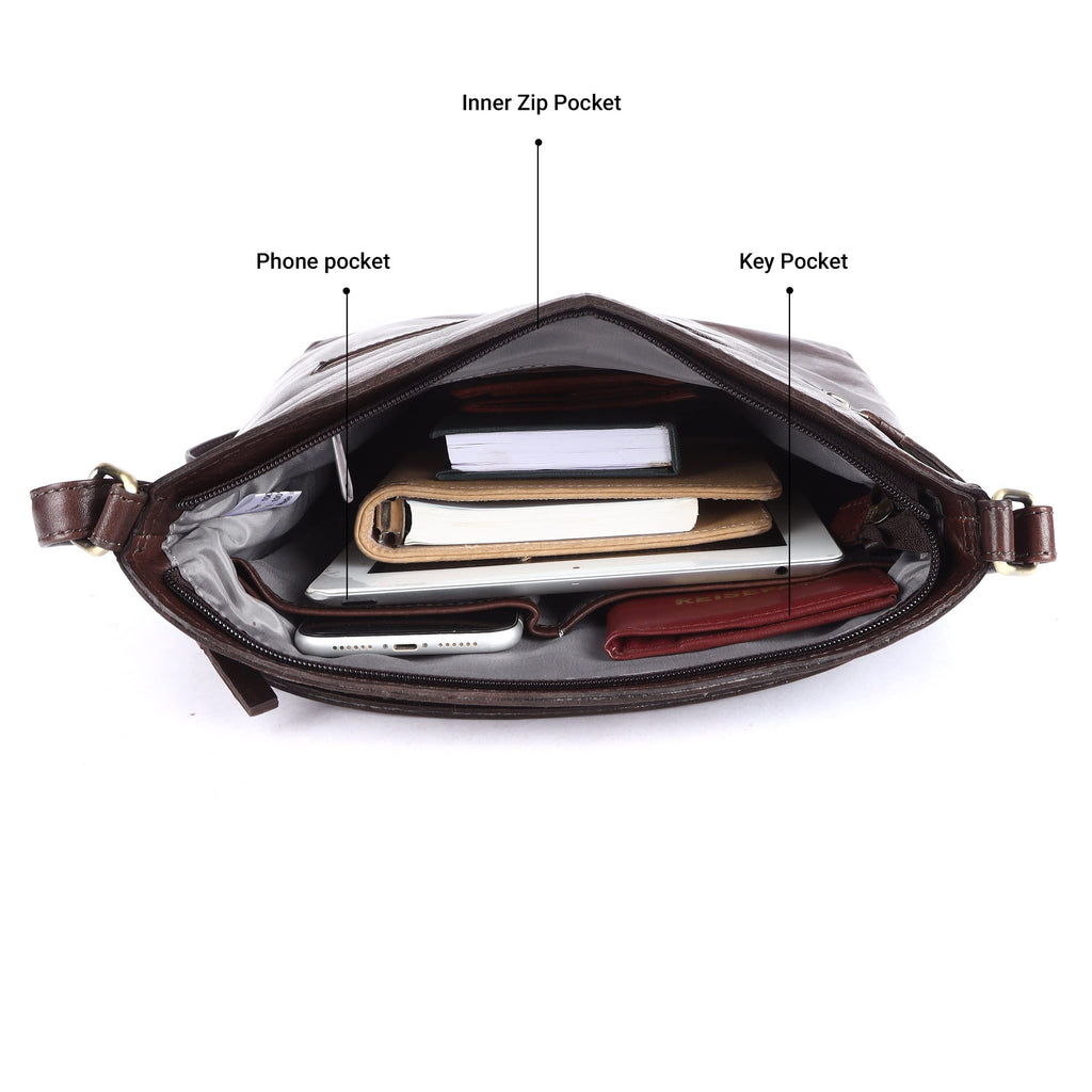 Large Soft Real Leather Womens Crossbody Handbags and Purses P95660