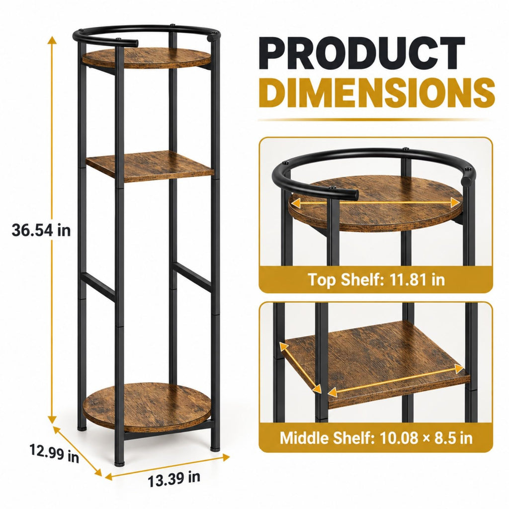 Wood 5 Gallon Water Dispenser Stand with Storage Shelf V55629