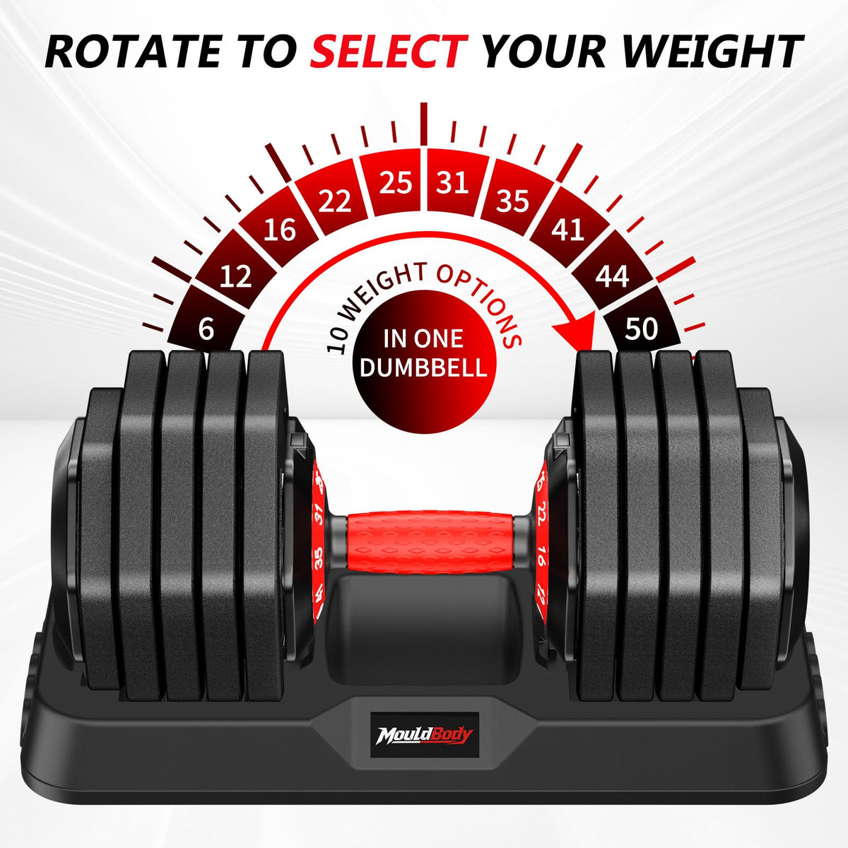 Adjustable Dumbbell Set 25 lb or 50 lb X947126