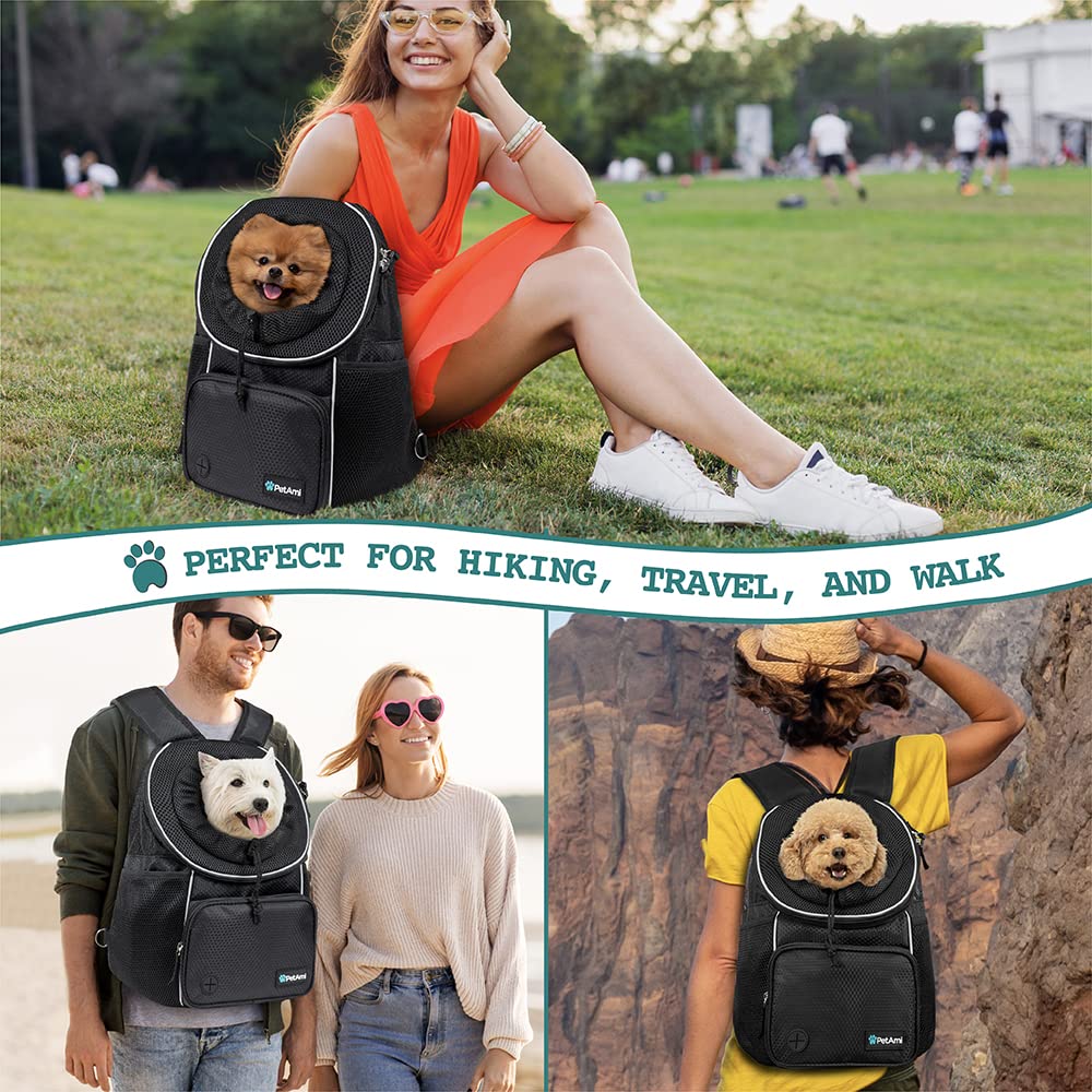 Adjustable Dog & Cat Carrier Backpack, Black H569