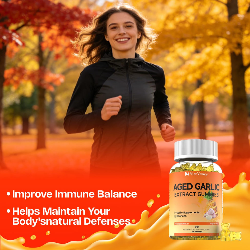 Odorless Aged Garlic Extract Gummies 500mg 60 Ct V2192