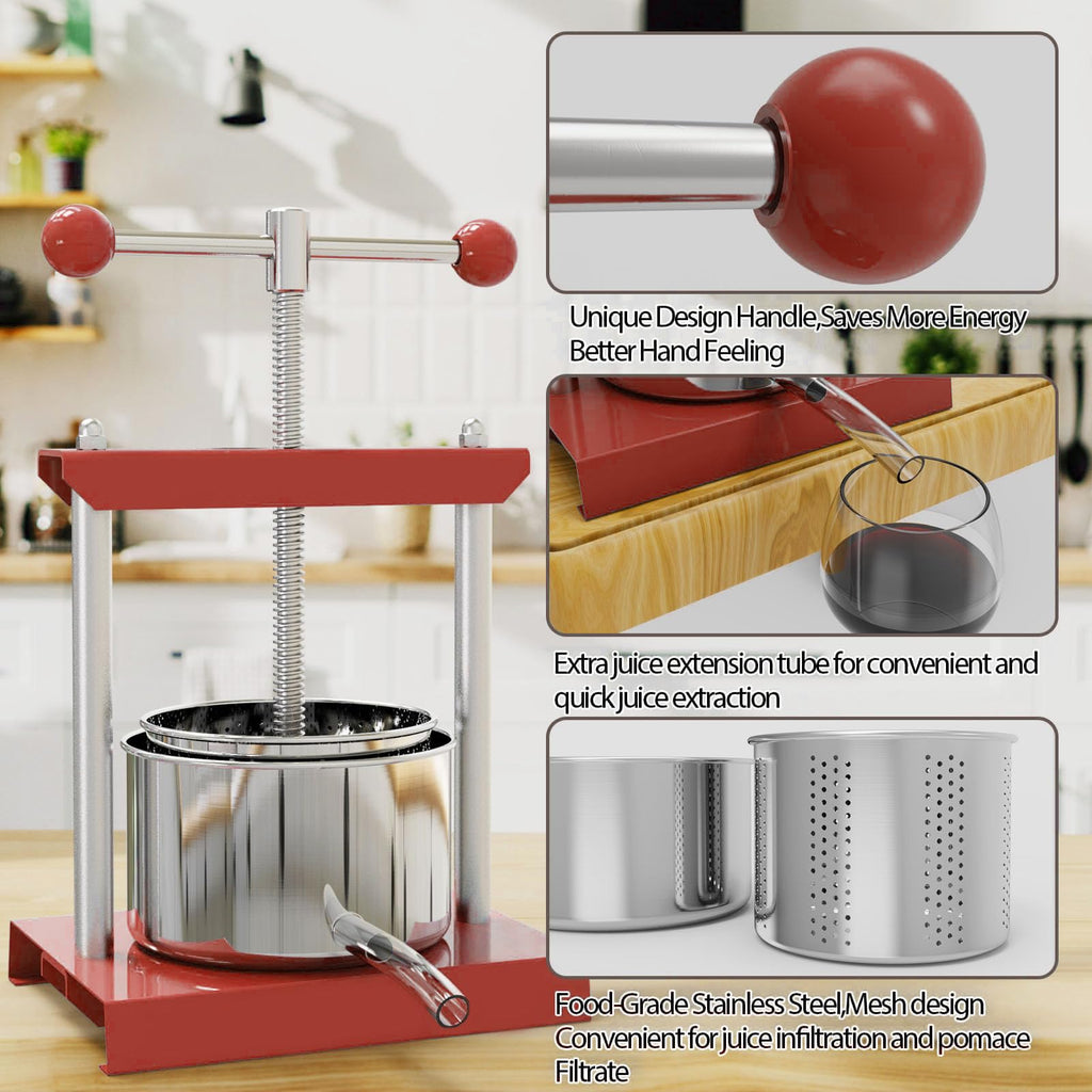 0.8 Gallon Stainless Steel Manual Press A9153