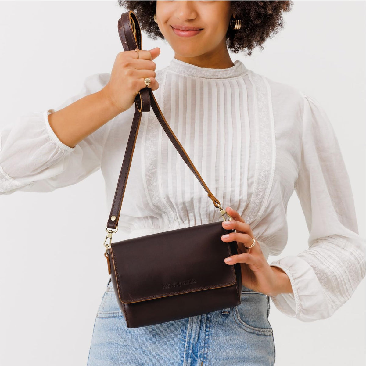 Leather Crossbody Bag K660