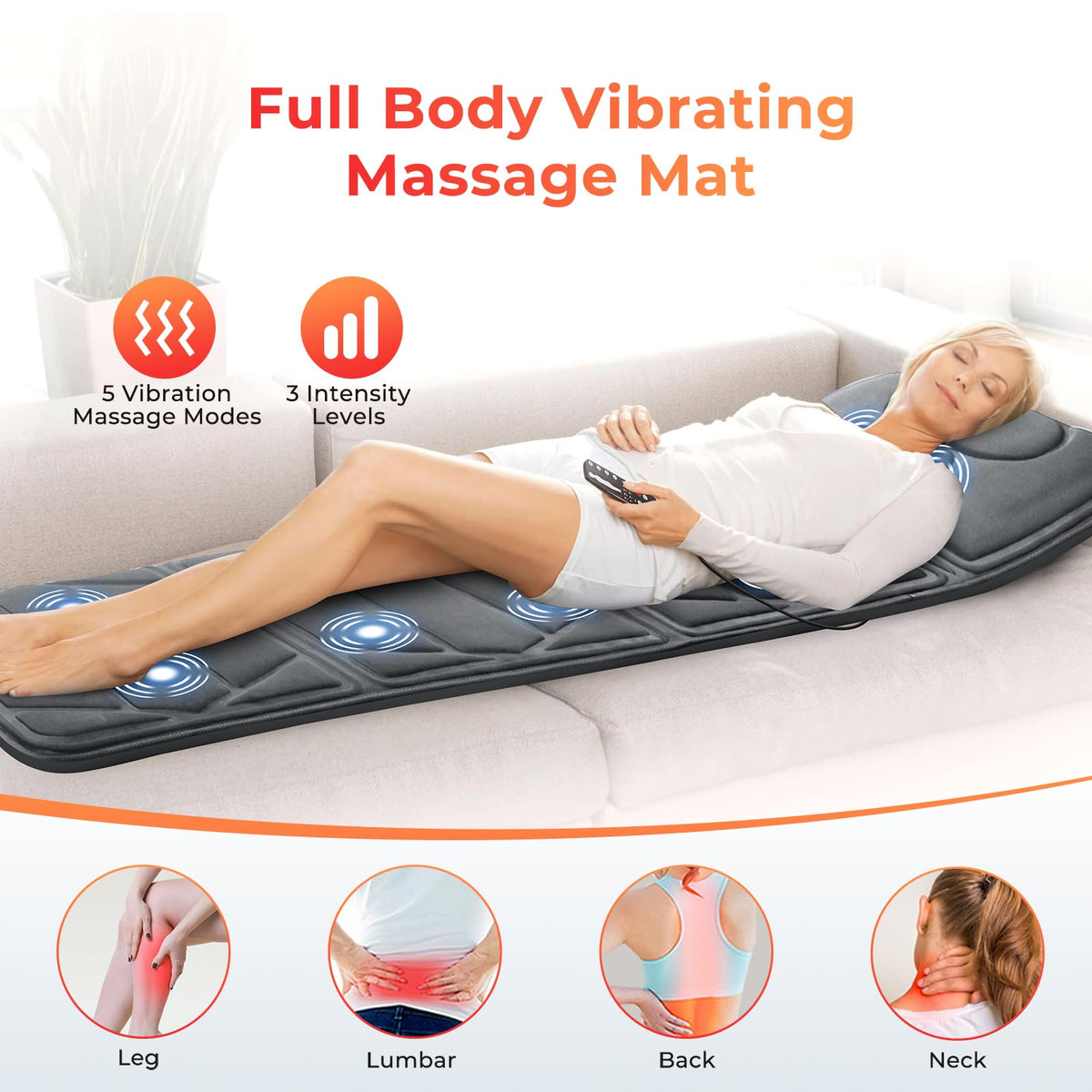 Full Body Massage Mat with Heat H845884