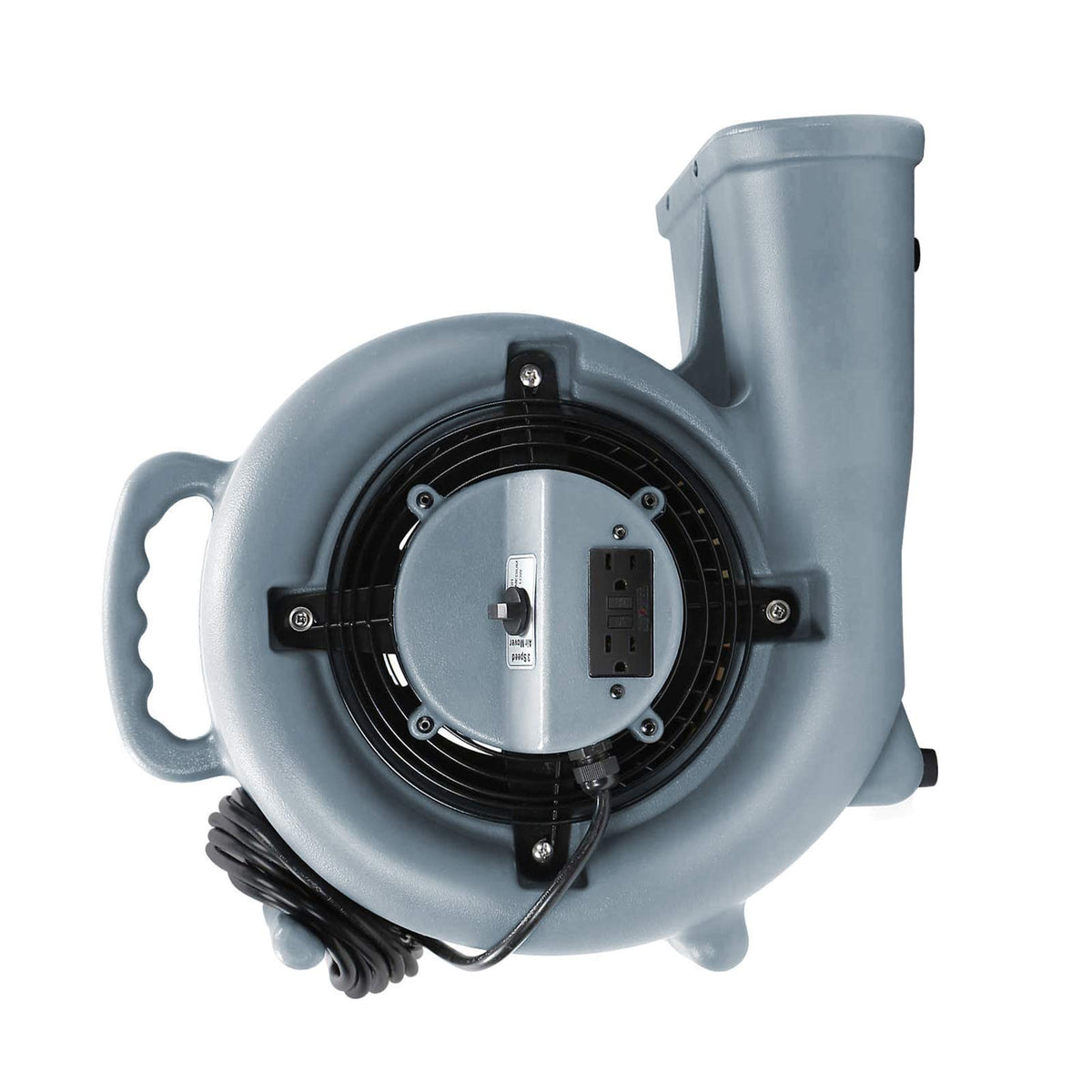 3 Speed 1/3 HP Industrial Floor Fan with 2 GFCI Outlets Q1628