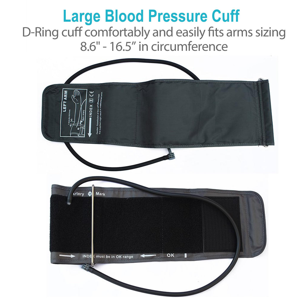 Blood Pressure Monitor Upper Arm Large Cuff 8.6-16.5” Digital BP Gauge 4 User 120 Readings Memory Large LCD Display I44618