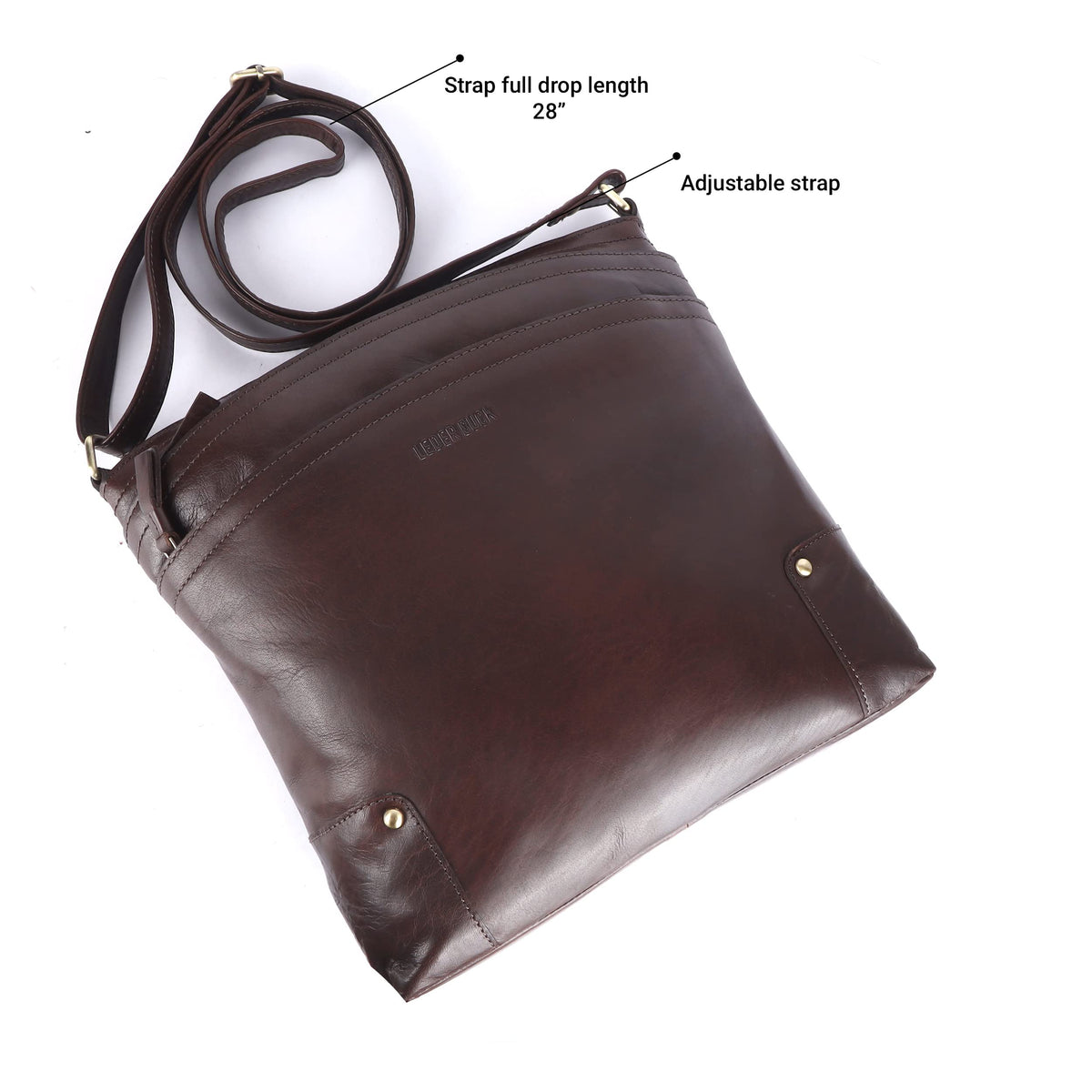 Large Soft Real Leather Womens Crossbody Handbags and Purses P95660