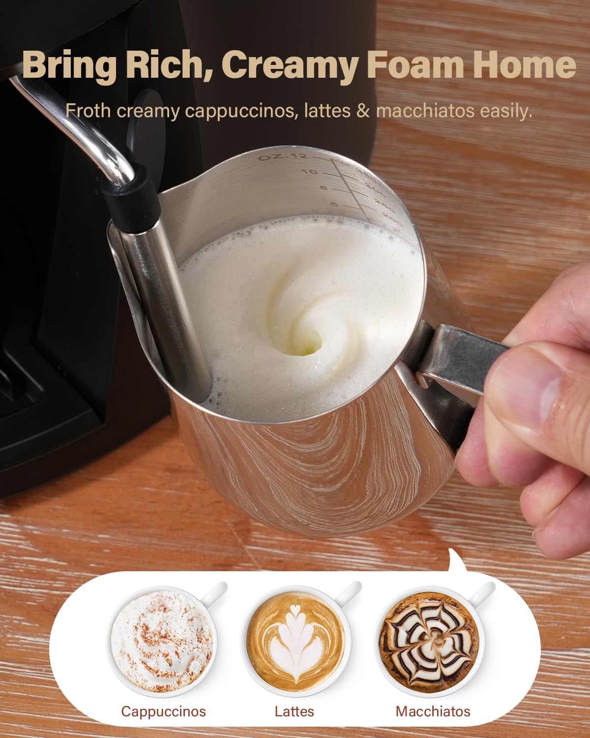 3.5 Bar Espresso Machine with Milk Frother N99530