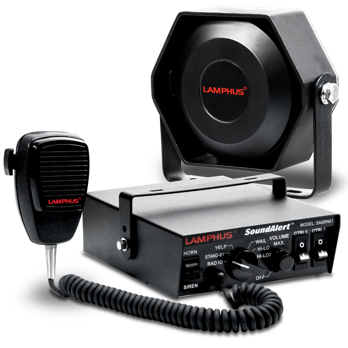 100W Police Siren Emergency PA System Kit E94749