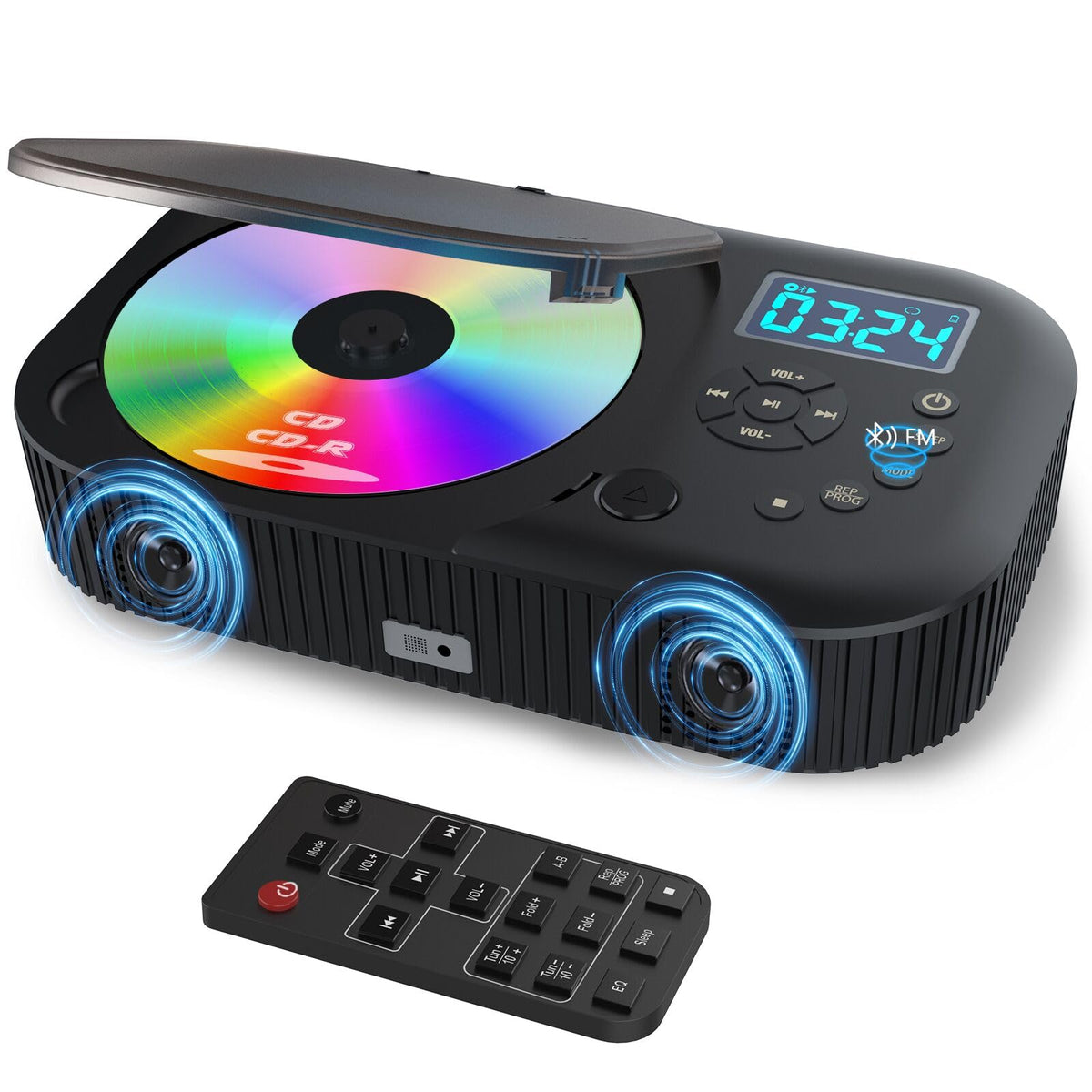 Portable Dual Stereo CD Player Black A26598