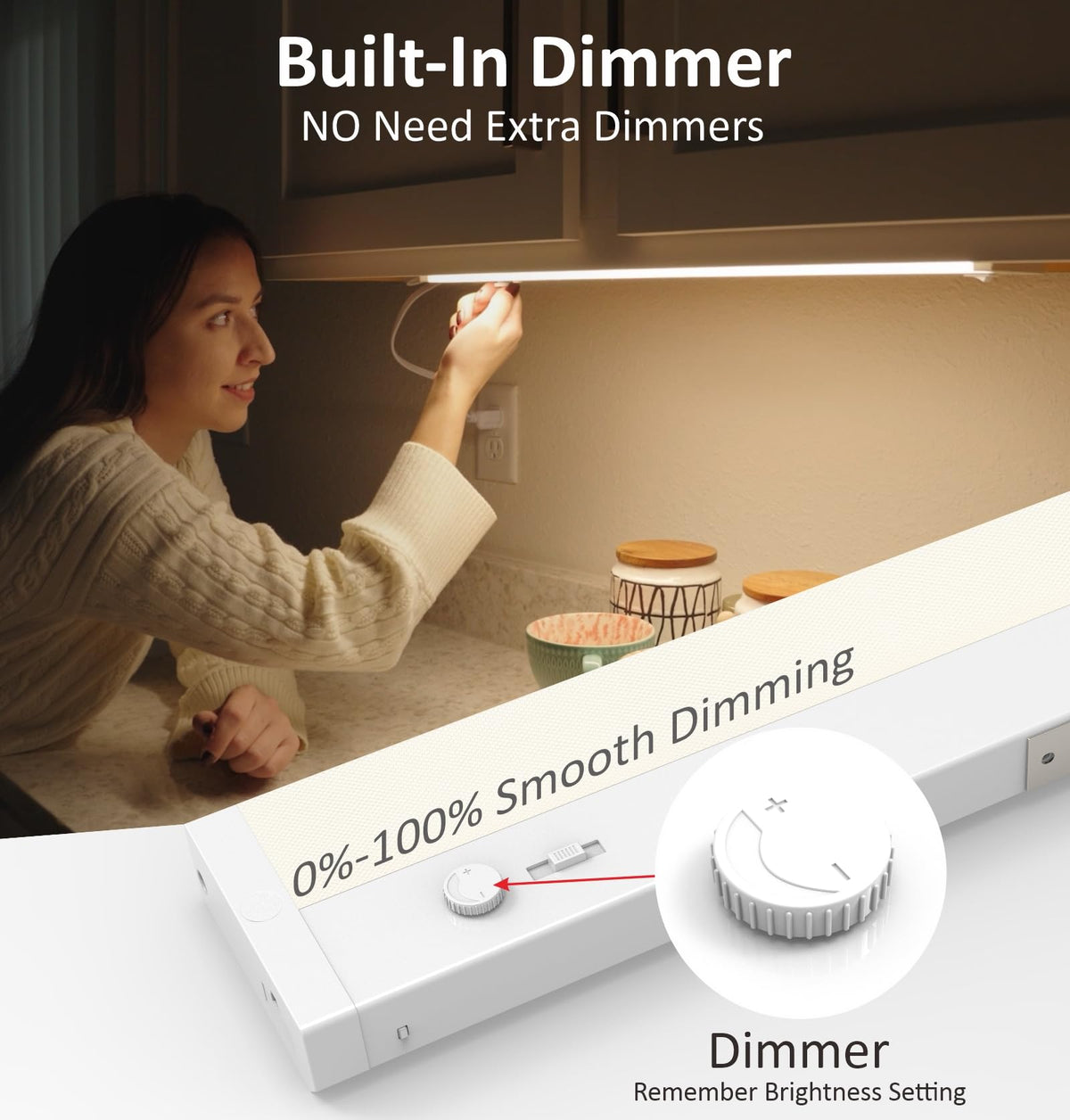 24 Inch 12W Dimmable LED Under Cabinet Light G233