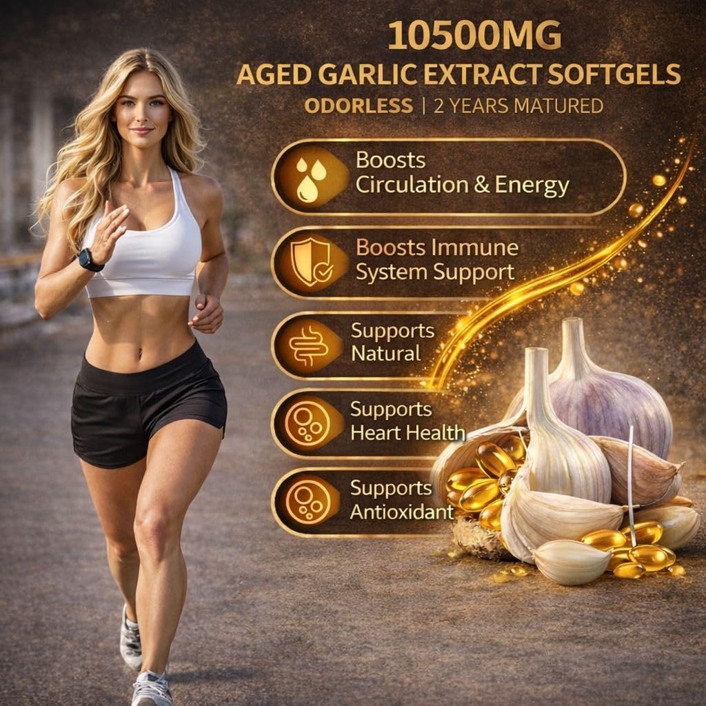 Aged Garlic Extract with Magnesium Chromium B1 & B9 300 Capsules G25122