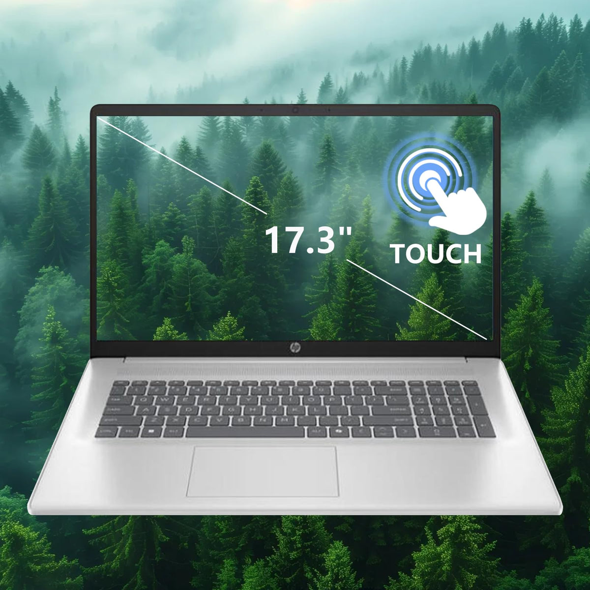 17.3" FHD Laptop, 16GB RAM, 512GB SSD, AMD Ryzen 5, Windows 11 Home, Silver L87685