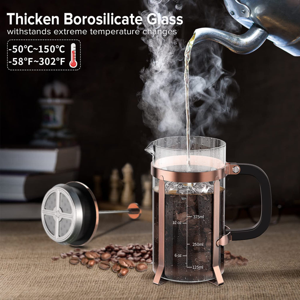 French Press Coffee Maker Borosilicate Glass W827449