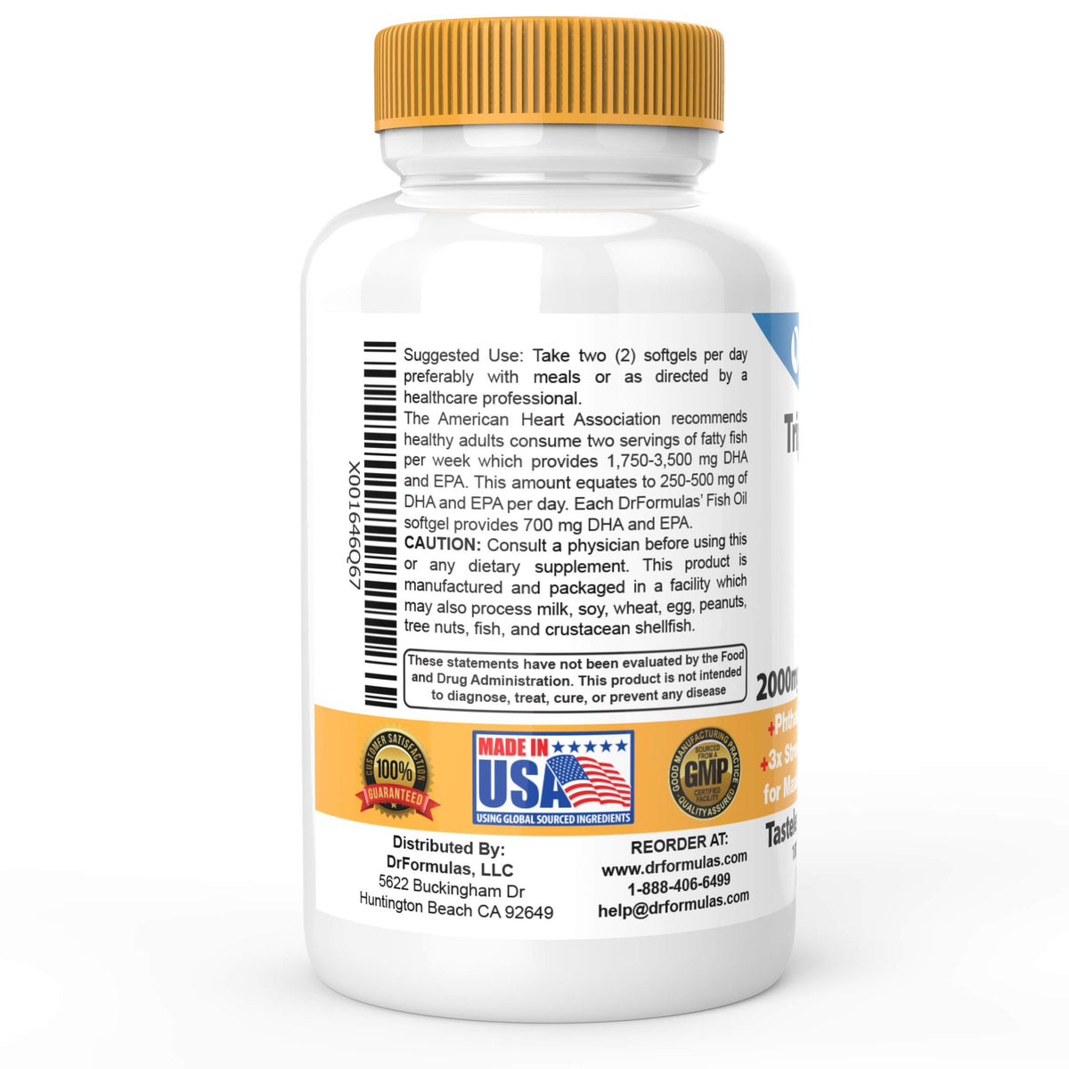 2000mg Omega 3 Fish Oil Softgels N557106