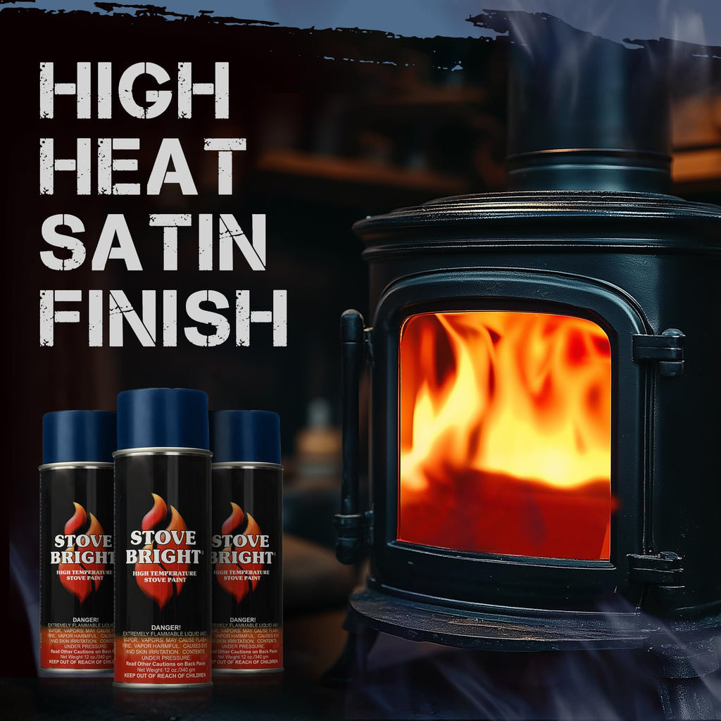 High Temp Metallic Blue Satin Spray Paint 12 Oz Can K707793