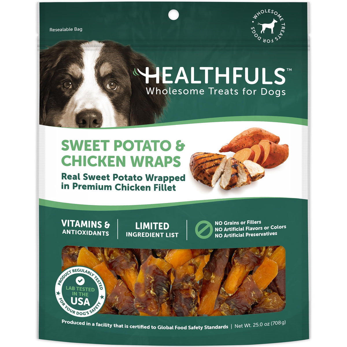 Chicken Wrapped Sweet Potato Dog Treats 16oz X788563