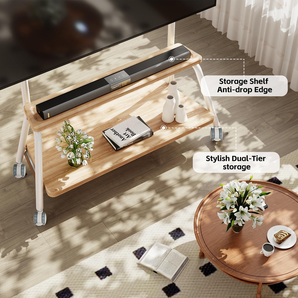Mobile TV Stand on Wheels for 32-75 Inch TVs W18775