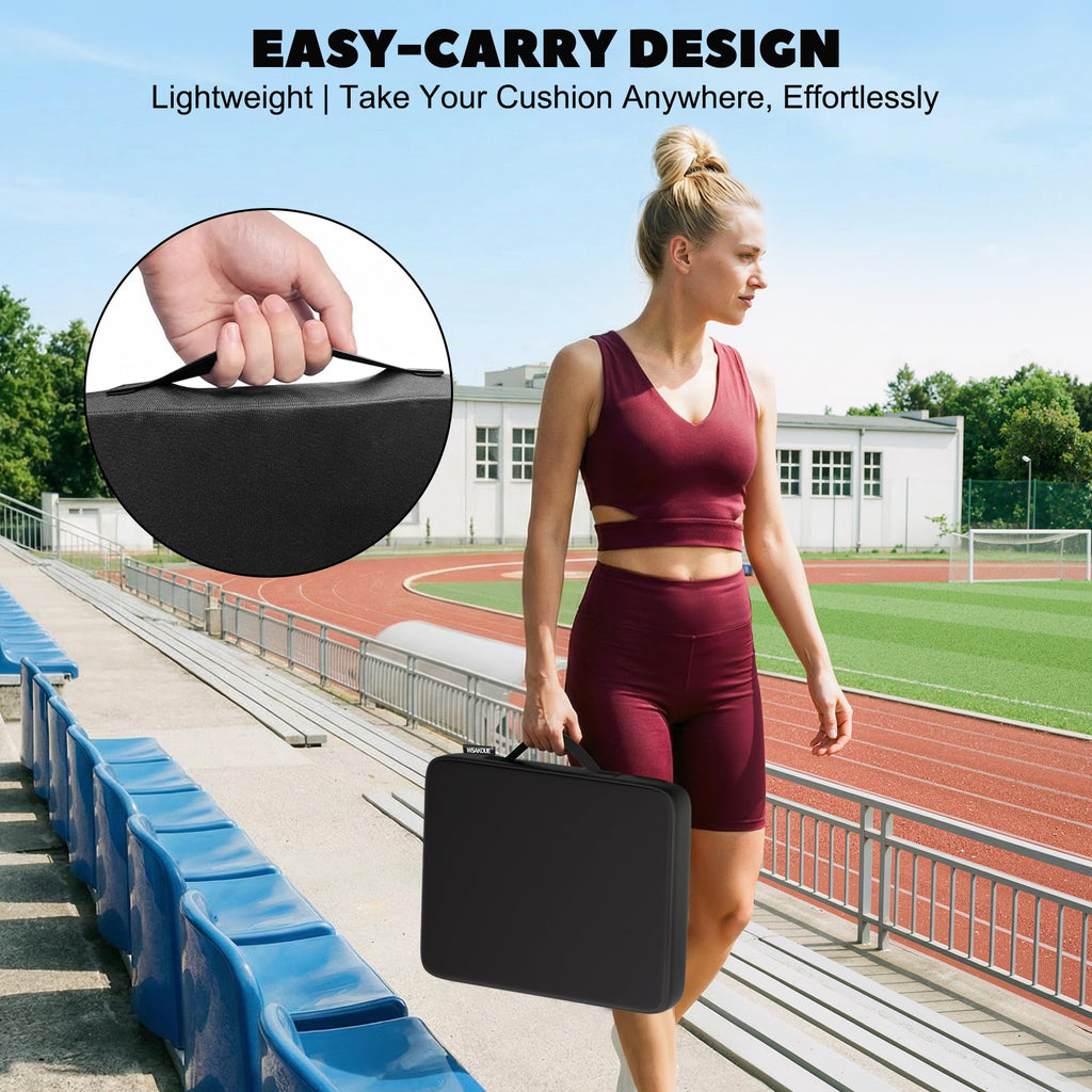 Portable Waterproof Oxford Stadium Seat Cushions 2-Pack Q23945