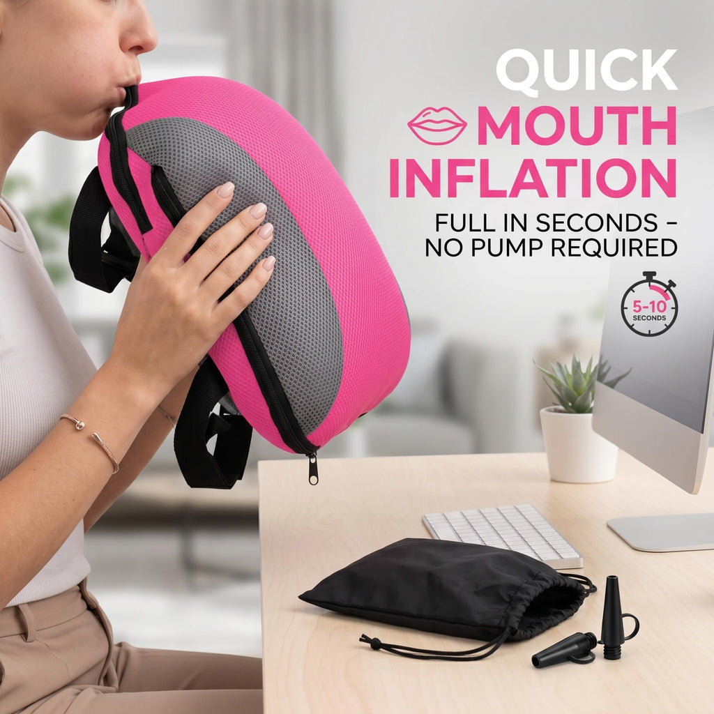 Backless Inflatable Portable Booster Seat V4214