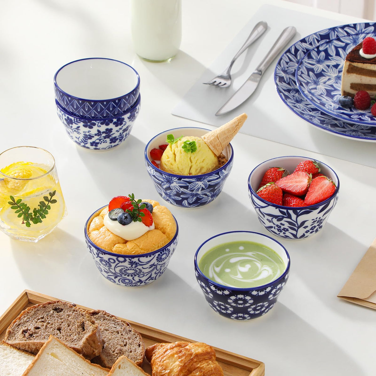12-Piece Porcelain Bowl & Mug Set C630517